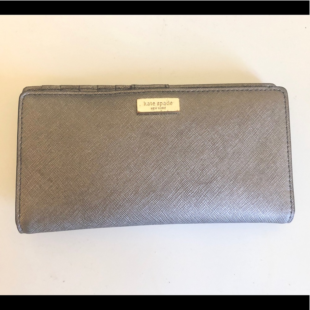 Dark Silver Grey Kate Spade wallet